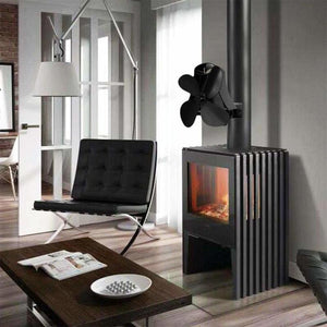 4-Blade Fireplace Stove Fan | Heat Powered | Aluminum (Variant 3)