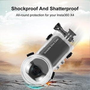 Waterproof Sealed Case for Insta360 X4 | 50m Depth