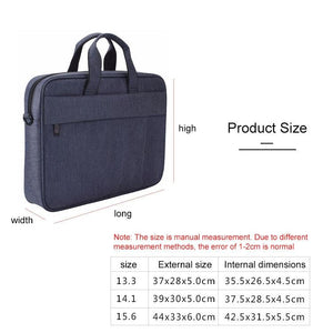 13.3 Inch Waterproof Anti-theft One-shoulder Handbag with Suitcase Belt | Navy Blue