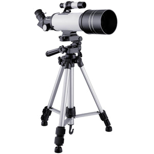 White Astronomical Telescope | High Definition | Tripod & Phone Clip | Professional Stargazing