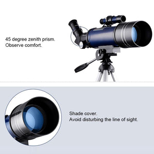 White Astronomical Telescope | High Definition | Tripod & Phone Clip | Professional Stargazing