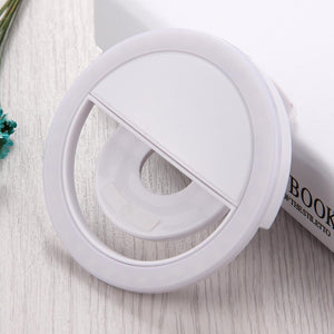 Adjustable Clip Beauty Light for Smartphones | USB Cable | White