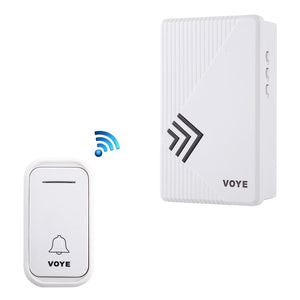 Home Music Remote Control Wireless Doorbell with 38 Polyphony Sounds | White