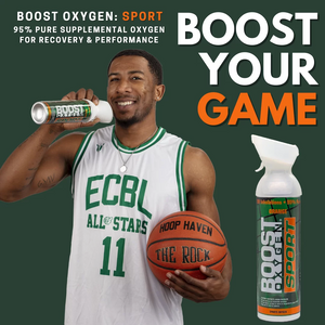 2x Boost Sport Oxygen Cans | 10 Litres | 200 Breaths | Large Supplemental Oxygen for Athletes