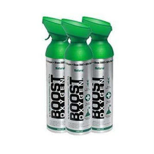 3pk Boost Pure Oxygen Cans | 10 Litres | 200 Breaths | Supplemental Oxygen for Energy & Recovery