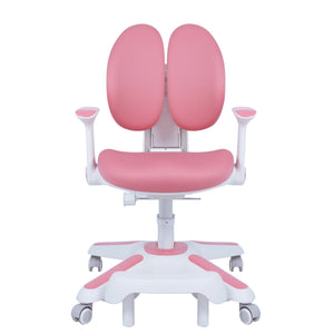 Ergonomic Children Kids Study Desk and Chair Set | Height Adjustable | Pink
