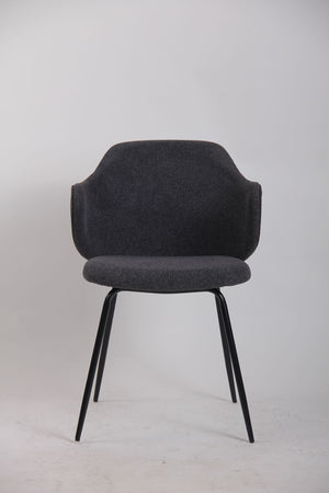 Set of 2 Dining Chairs | Graphite