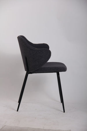 Set of 2 Dining Chairs | Graphite