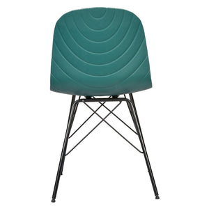Set of 2 Modern Republica Dining Chairs | Office Furniture | Scandi Dark Green