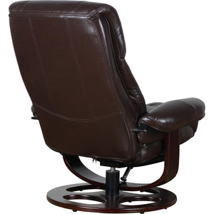 Julio Faux Leather Premium Reclining Lounge Arm Chair | Ottoman Swivel Sofa