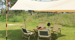 Folding Camping Table Bamboo Roll Up | Portable Outdoor Picnic BBQ Desk | Beach