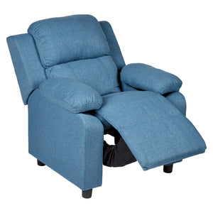 Erika Blue Kids Recliner Sofa Chair | Blue | Lounge Couch Armchair | Childrens
