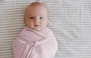 Ponchik Babies + Kids | Ribbed Swaddle Jersey Wrap | Love
