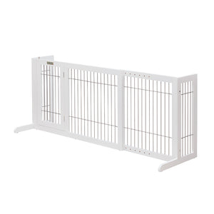 Retractable Dog Barrier with Gate | Freestanding | Large Pet Fence Solution
