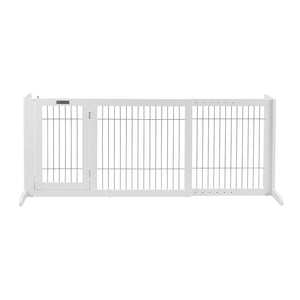 Retractable Dog Barrier with Gate | Freestanding | Large Pet Fence Solution
