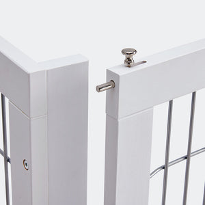Retractable Dog Barrier with Gate | Freestanding | Large Pet Fence Solution