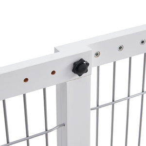 Retractable Dog Barrier with Gate | Freestanding | Large Pet Fence Solution