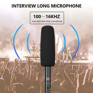 HZ-320 Professional Studio Condenser Shotgun Microphone | Filmmaking & Interview Recording