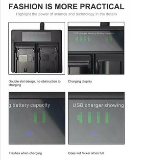 HRIDZ EN-EL23 Battery & Charger Set | For Nikon Coolpix B700, S810c, P600, P610S