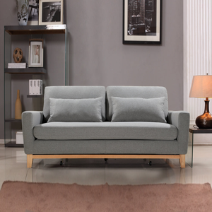 SHASA 2 Seater Pull-out Sofa Bed | Grey Celadon