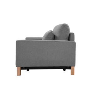SHASA 2 Seater Pull-out Sofa Bed | Grey Celadon