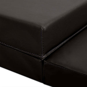 Folding Exercise Floor Mat | Dance Yoga Gymnastics | Home Pilates Training | Black