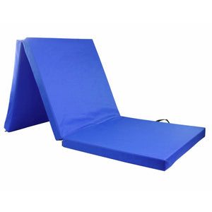 Folding Exercise Floor Mat | Dance Yoga Gymnastics | Home Pilates Training | Blue