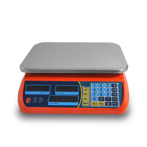 Kitchen Scale Digital | Commercial Postal Shop Electronic Weight | 40KG | Orange