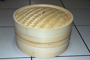 11" Bamboo Steamer Set | 2 Steamer Baskets with Lid | Traditional Asian Cookware
