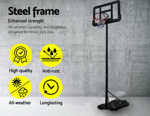 Basketball Hoop Stand | Portable Adjustable Backboard & Net System