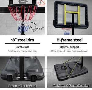 Basketball Hoop Stand | Portable Adjustable Backboard & Net System