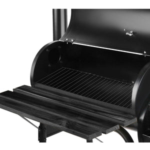 2-in-1 BBQ Smoker & Charcoal Grill | Portable Offset Outdoor Barbecue Roaster