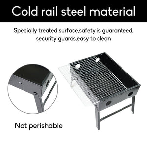 Outdoor Camping Portable Charcoal BBQ Grill | Hibachi Picnic Barbecue