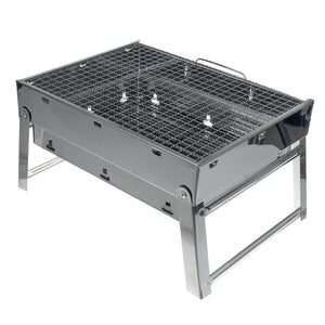 Portable Stainless Steel BBQ Charcoal Wood | Outdoor Barbecue Grill | Camping Picnic