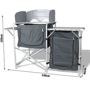 Single Pantry Storage | Camping Kitchen Shelf | Camp Cupboard | Windshield Cook Table