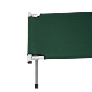 Camping Bed | Folding Stretcher | Lightweight w/ Carry Bag | Green