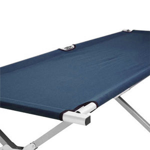 Camping Bed | Folding Stretcher | Lightweight w/ Carry Bag | Navy