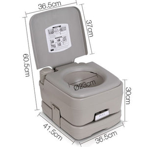 10L Outdoor Portable Camping Toilet | Compact Travel Commode