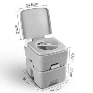 20L Outdoor Portable Camping Toilet | 50 Flush | Travel & Caravan Commode