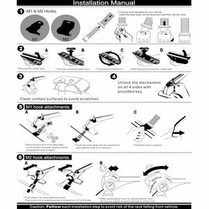 100cm Universal Car Roof Racks | Adjustable Cross Bars | Aluminium Alloy | Lockable Carrier
