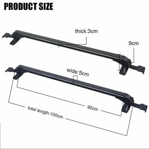 100cm Universal Car Roof Racks | Adjustable Cross Bars | Aluminium Alloy | Lockable Carrier