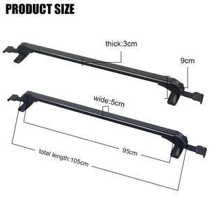 105cm Universal Car Roof Racks | Adjustable Cross Bars | Aluminium Alloy | Lockable Carrier