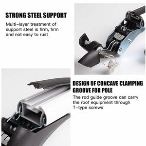 115cm Universal Car Roof Racks | Adjustable Cross Bars | Aluminium Alloy | Lockable Carrier