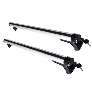 125cm Universal Car Roof Racks | Adjustable Aluminium Alloy Cross Bars | Lockable Carrier