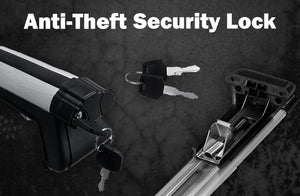 135cm Universal Car Roof Racks | Adjustable Aluminium Alloy Cross Bars | Lockable Carrier