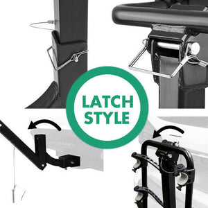 3-Bike Car Rear Rack | Foldable Steel Hitch Mount | Towbar Bicycle Carrier
