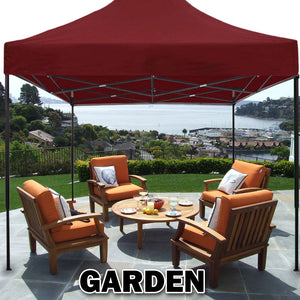 3x3m Pop-Up Gazebo | Outdoor Folding Marquee | Party Camping Market Canopy | Red