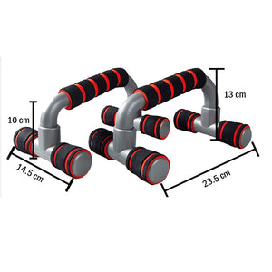 Push Up Bar Handle | Push-up Stand Grip | Home Fitness Exercise Workout | Red