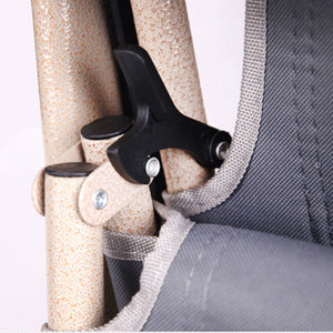 Reclining Sun Beach Deck Lounge Chair | Outdoor Folding Camping Fishing | Arm Rest | Grey