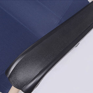 Reclining Sun Beach Deck Lounge Chair | Outdoor Folding Camping Fishing | Arm Rest | Navy